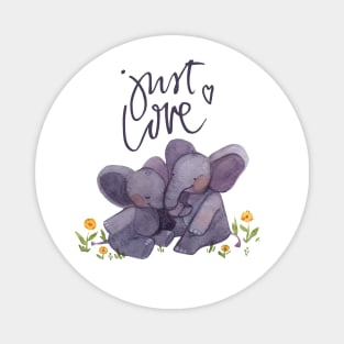 "Just Love" Eliphant bodygrow for Babies. Baby Bodysuit Magnet